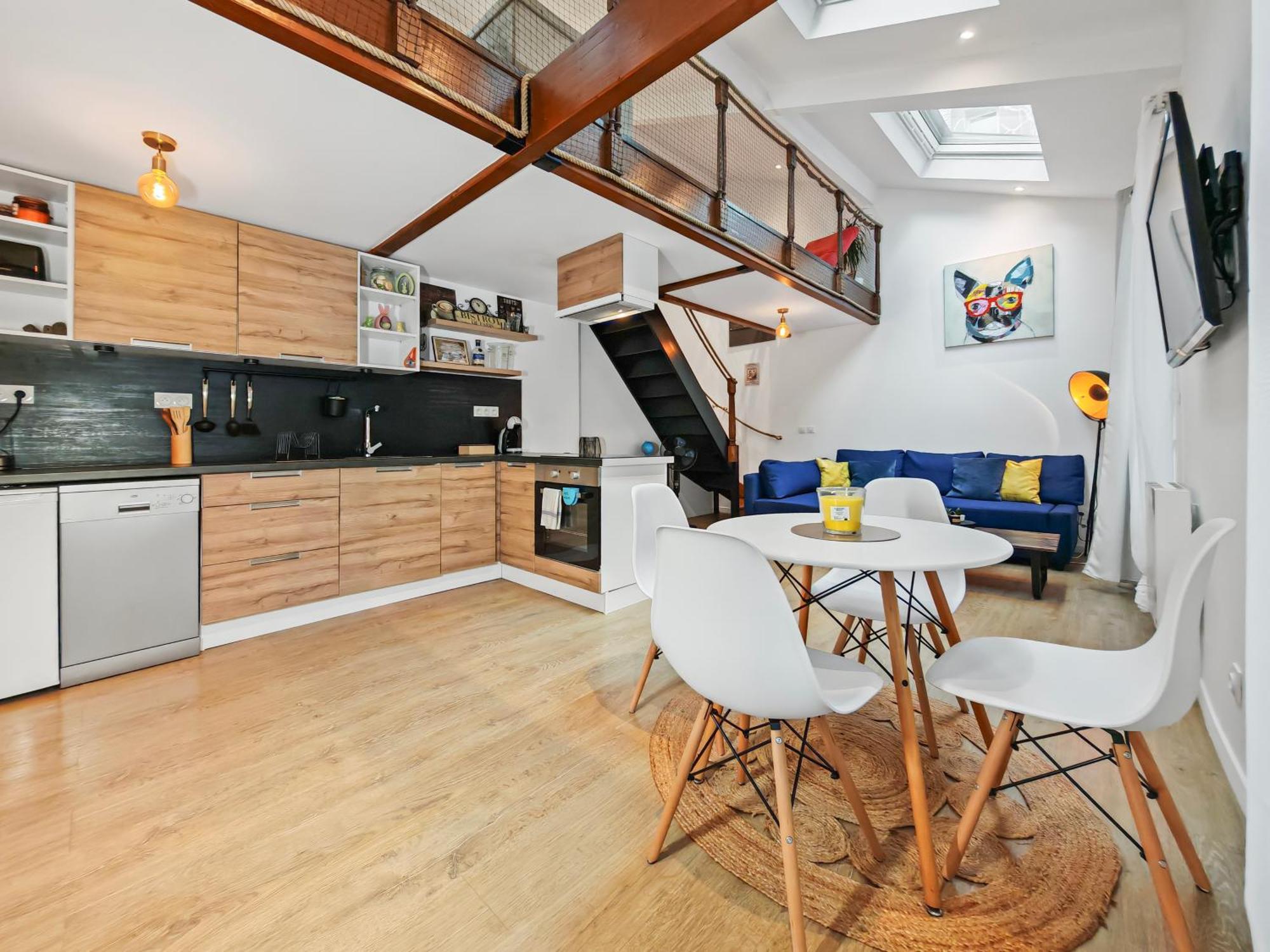דירות Le Pré-Saint-Gervais Loft Duplex A 2 Min De Paris - Parking Gratuit מראה חיצוני תמונה